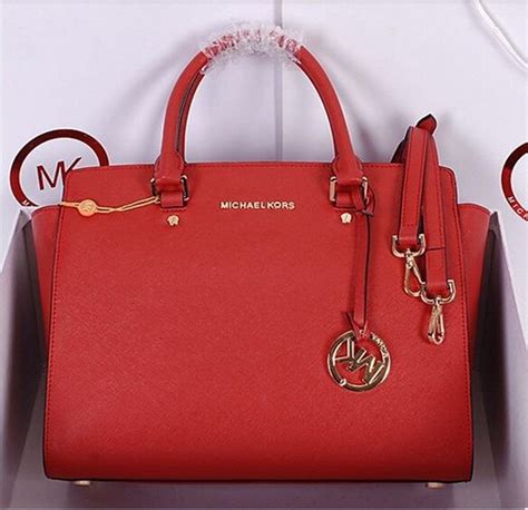 bolsa vermelha michael kors